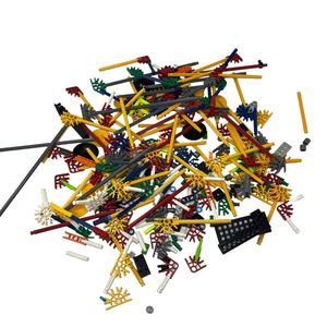 KNEX CONNECTORS Mixed Bulk Lot Standard Replacement‎ Parts Yellow Red K'NEX